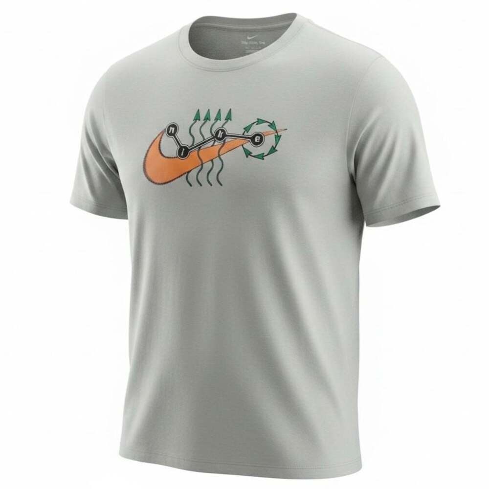 VTG Nike Shirt Mens Large Glacier Swoosh Graphic Sportswear Cotton Tee- 2X